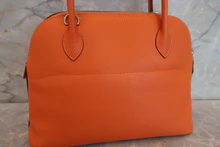 画像をギャラリービューアに読み込む, HERMES/エルメス ボリード27 ヴォーエプソン オレンジ □R刻印 ショルダーバッグ 700100069