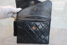 画像をギャラリービューアに読み込む, CHANEL/シャネル マトラッセフリンジチェーンショルダーバッグ ラムスキン ブラック/ゴールド金具 ショルダーバッグ 800040144

