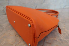 画像をギャラリービューアに読み込む, HERMES/エルメス ボリード27 ヴォーエプソン オレンジ □R刻印 ショルダーバッグ 700100069