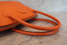 画像をギャラリービューアに読み込む, HERMES/エルメス ボリード27 ヴォーエプソン オレンジ □R刻印 ショルダーバッグ 700100069