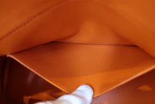 画像をギャラリービューアに読み込む, HERMES/エルメス ボリード27 ヴォーエプソン オレンジ □R刻印 ショルダーバッグ 700100069