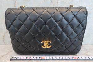 CHANEL/シャネル マトラッセチェーンショルダーバッグ ラムスキン ブラック/ゴールド金具 ショルダーバッグ 600110195