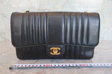 画像をギャラリービューアに読み込む, CHANEL/シャネル マドモアゼルチェーンショルダーバッグ ラムスキン ブラック/ゴールド金具 ショルダーバッグ 800040146
