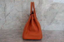 画像をギャラリービューアに読み込む, HERMES／エルメス バーキン25 トゴ オレンジ □I刻印 ハンドバッグ 700060078
