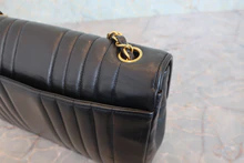 画像をギャラリービューアに読み込む, CHANEL/シャネル マドモアゼルチェーンショルダーバッグ ラムスキン ブラック/ゴールド金具 ショルダーバッグ 800040146