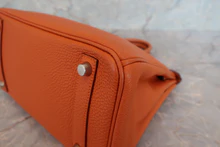 画像をギャラリービューアに読み込む, HERMES／エルメス バーキン25 トゴ オレンジ □I刻印 ハンドバッグ 700060078
