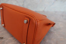 画像をギャラリービューアに読み込む, HERMES／エルメス バーキン25 トゴ オレンジ □I刻印 ハンドバッグ 700060078
