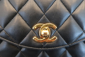 CHANEL/シャネル マトラッセチェーンショルダーバッグ ラムスキン ブラック/ゴールド金具 ショルダーバッグ 600110195