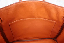 画像をギャラリービューアに読み込む, HERMES／エルメス バーキン25 トゴ オレンジ □I刻印 ハンドバッグ 700060078
