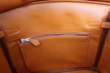 画像をギャラリービューアに読み込む, HERMES/エルメス バーキン25 トゴ オレンジ □I刻印 ハンドバッグ 700060078