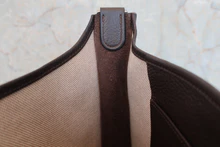 画像をギャラリービューアに読み込む, HERMES／エルメス エブリン1PM トワルアッシュ/レザー ベージュ/ブラウン ショルダーバッグ 800040147
