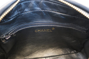 CHANEL/シャネル ココマークフリンジチェーンショルダーバッグ ラムスキン ブラック/ゴールド金具 ショルダーバッグ 600110183