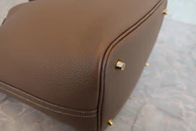 画像をギャラリービューアに読み込む, HERMES/エルメス ピコタンロックMM トリヨンクレマンス エトゥープ Y刻印 ハンドバッグ 800040003