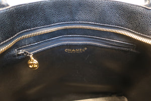 CHANEL/シャネル 復刻トート キャビアスキン ブラック/ゴールド金具 トートバッグ 600110185