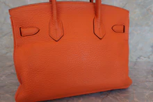 画像をギャラリービューアに読み込む, HERMES/エルメス バーキン30 トリヨンクレマンス オレンジ □M刻印 ハンドバッグ 700070276