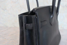 画像をギャラリービューアに読み込む, HERMES／エルメス バーキン30 トリヨンクレマンス ブラック □N刻印 ハンドバッグ 800030157
