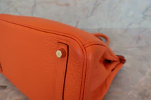 画像をギャラリービューアに読み込む, HERMES／エルメス バーキン30 トリヨンクレマンス オレンジ □M刻印 ハンドバッグ 700070276
