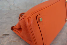 画像をギャラリービューアに読み込む, HERMES／エルメス バーキン30 トリヨンクレマンス オレンジ □M刻印 ハンドバッグ 700070276

