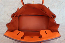 画像をギャラリービューアに読み込む, HERMES/エルメス バーキン30 トリヨンクレマンス オレンジ □M刻印 ハンドバッグ 700070276