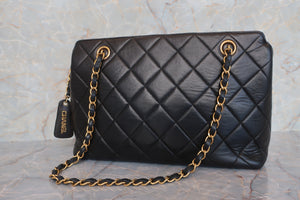 CHANEL/シャネル マトラッセチェーンショルダーバッグ ラムスキン ブラック/ゴールド金具 ショルダーバッグ 600110190