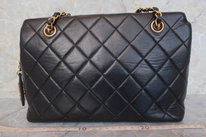 CHANEL/シャネル マトラッセチェーンショルダーバッグ ラムスキン ブラック/ゴールド金具 ショルダーバッグ 600110190