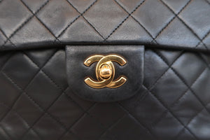 CHANEL/シャネル マトラッセWフラップWチェーンショルダーバッグ ラムスキン ブラック/ゴールド金具 ショルダーバッグ 600110096