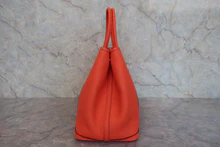 画像をギャラリービューアに読み込む, HERMES/エルメス ガーデンパーティPM ネゴンダ オレンジポピー X刻印 トートバッグ 800030072