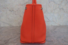 画像をギャラリービューアに読み込む, HERMES/エルメス ガーデンパーティPM ネゴンダ オレンジポピー X刻印 トートバッグ 800030072