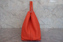 画像をギャラリービューアに読み込む, HERMES／エルメス ガーデンパーティPM ネゴンダ オレンジポピー X刻印 トートバッグ 800030072
