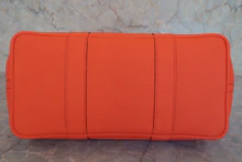 画像をギャラリービューアに読み込む, HERMES/エルメス ガーデンパーティPM ネゴンダ オレンジポピー X刻印 トートバッグ 800030072