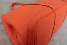 画像をギャラリービューアに読み込む, HERMES/エルメス ガーデンパーティPM ネゴンダ オレンジポピー X刻印 トートバッグ 800030072