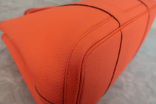 画像をギャラリービューアに読み込む, HERMES/エルメス ガーデンパーティPM ネゴンダ オレンジポピー X刻印 トートバッグ 800030072