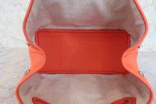 画像をギャラリービューアに読み込む, HERMES/エルメス ガーデンパーティPM ネゴンダ オレンジポピー X刻印 トートバッグ 800030072