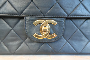 CHANEL/シャネル マトラッセチェーンショルダーバッグ ラムスキン ブラック/ゴールド金具 ショルダーバッグ 600110099