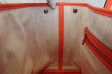 画像をギャラリービューアに読み込む, HERMES／エルメス ガーデンパーティPM ネゴンダ オレンジポピー X刻印 トートバッグ 800030072
