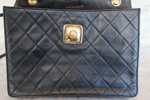 CHANEL/シャネル マトラッセショルダーバッグ ラムスキン ブラック/ゴールド金具 ショルダーバッグ 600120082