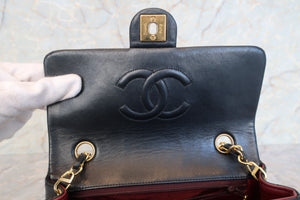 CHANEL/シャネル ミニマトラッセシングルフラップチェーンショルダーバッグ ラムスキン ブラック/ゴールド金具 ショルダーバッグ 600120065