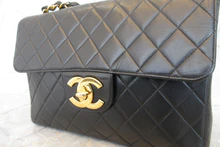 画像をギャラリービューアに読み込む, CHANEL/シャネル 中マトラッセシングルフラップチェーンショルダーバッグ ラムスキン ブラック/ゴールド金具 ショルダーバッグ 700030077
