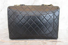 画像をギャラリービューアに読み込む, CHANEL/シャネル 中マトラッセシングルフラップチェーンショルダーバッグ ラムスキン ブラック/ゴールド金具 ショルダーバッグ 700030077
