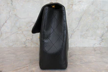 画像をギャラリービューアに読み込む, CHANEL/シャネル 中マトラッセシングルフラップチェーンショルダーバッグ ラムスキン ブラック/ゴールド金具 ショルダーバッグ 700030077
