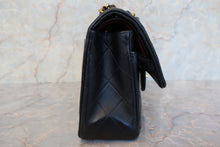 画像をギャラリービューアに読み込む, CHANEL/シャネル 中マトラッセシングルフラップチェーンショルダーバッグ ラムスキン ブラック/ゴールド金具 ショルダーバッグ 700030077