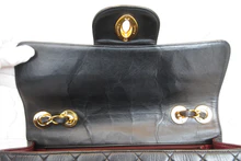 画像をギャラリービューアに読み込む, CHANEL/シャネル 中マトラッセシングルフラップチェーンショルダーバッグ ラムスキン ブラック/ゴールド金具 ショルダーバッグ 700030077
