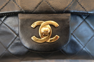 CHANEL/シャネル マトラッセＷフラップＷチェーンショルダーバッグ ラムスキン ブラック/ゴールド金具 ショルダーバッグ 600120107