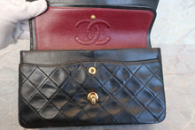 画像をギャラリービューアに読み込む, CHANEL/シャネル 中マトラッセシングルフラップチェーンショルダーバッグ ラムスキン ブラック/ゴールド金具 ショルダーバッグ 700030077