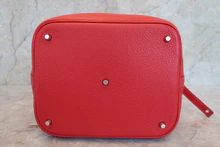 画像をギャラリービューアに読み込む, HERMES／エルメス ピコタンロックGM トリヨンクレマンス ルージュカザック □Q刻印 ハンドバッグ 700100083
