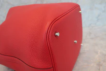 画像をギャラリービューアに読み込む, HERMES／エルメス ピコタンロックGM トリヨンクレマンス ルージュカザック □Q刻印 ハンドバッグ 700100083
