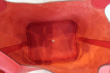 画像をギャラリービューアに読み込む, HERMES/エルメス ピコタンロックGM トリヨンクレマンス ルージュカザック □Q刻印 ハンドバッグ 700100083