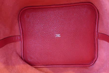 画像をギャラリービューアに読み込む, HERMES/エルメス ピコタンロックGM トリヨンクレマンス ルージュカザック □Q刻印 ハンドバッグ 700100083