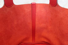 画像をギャラリービューアに読み込む, HERMES/エルメス ピコタンロックGM トリヨンクレマンス ルージュカザック □Q刻印 ハンドバッグ 700100083