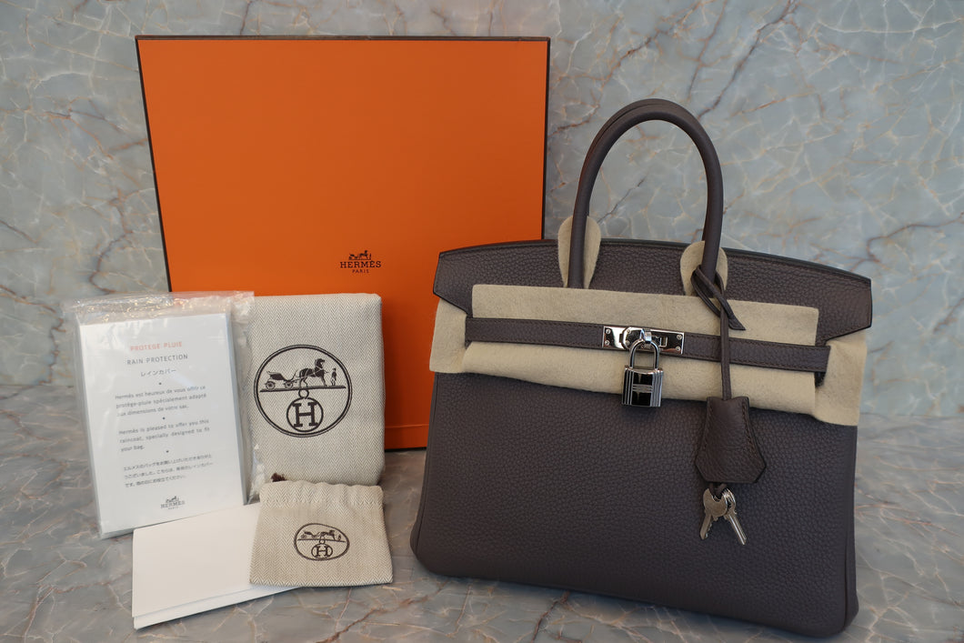 HERMES／エルメス バーキン25 トゴ エタン A刻印 ハンドバッグ 600120101